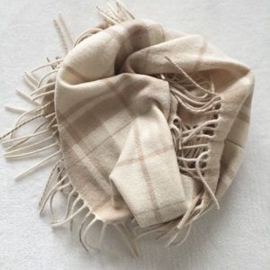 Banana Republic Plaid Frayed Scarf